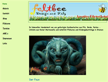 Tablet Screenshot of feltbee.de